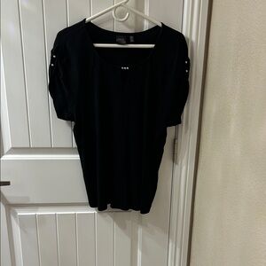 Rafaella Black Blouse with silver  Details